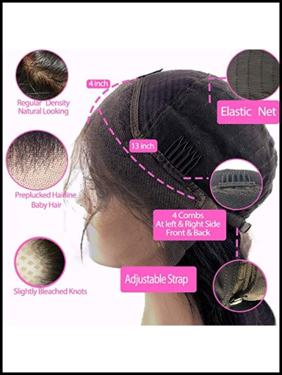 Short Pixie Cut Bob Wig Lace Front Human Hair Glueless Pre Plucked 150% Density
